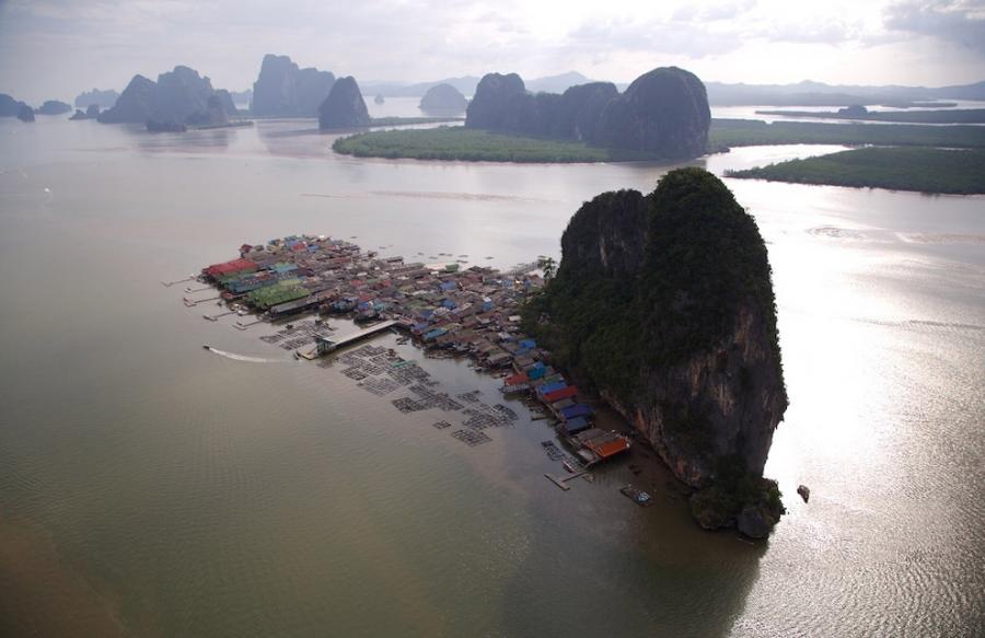 Town of Koh Pannyi, Phand Nga bay, Thailand