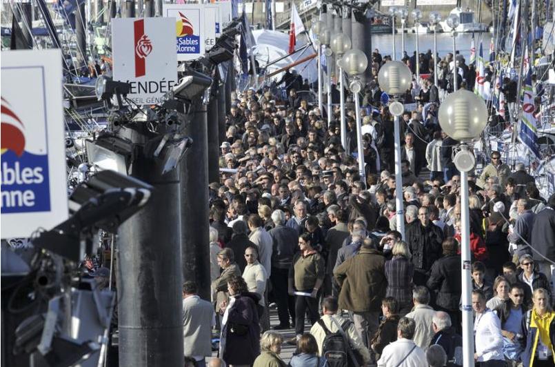 affluenza di pubblico alla vendee globe